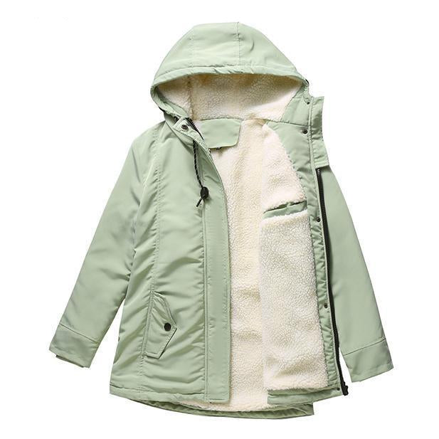Women's Hooded Quilted Winter Coat