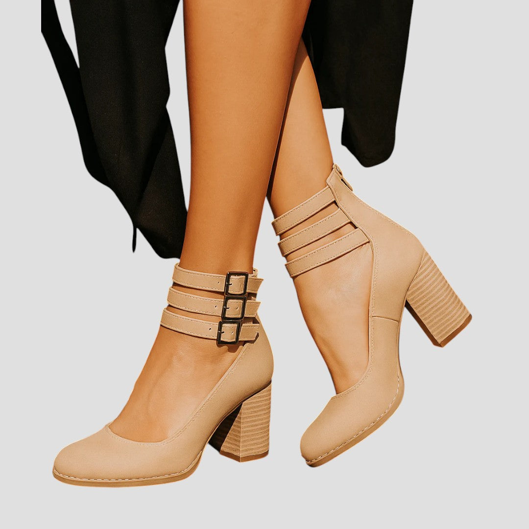 Women's Triple-Strap High-Heel Sandals