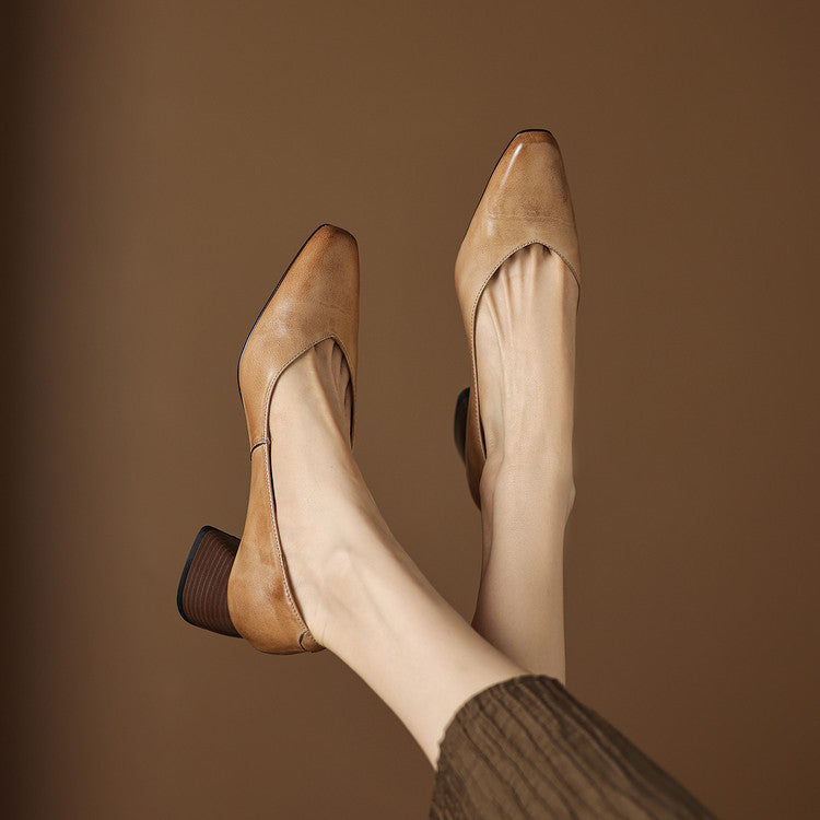 Women's Open-Toe Block-Heel Sandals
