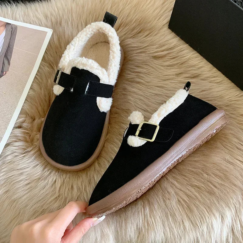 Women's Warm Loafer Shoes