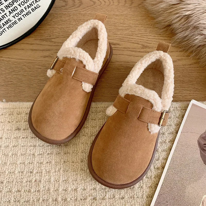 Women's Warm Loafer Shoes