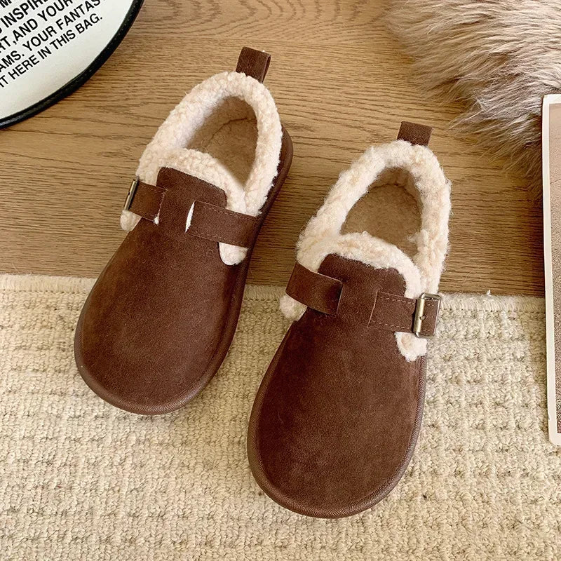 Women's Warm Loafer Shoes