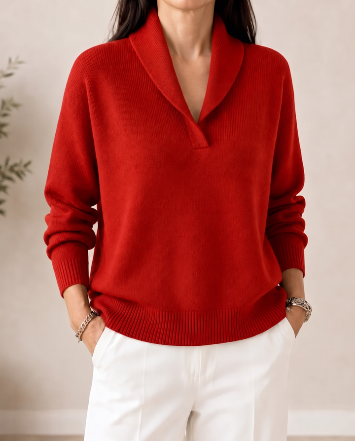 Women's Soft Knit V-Neck Sweater