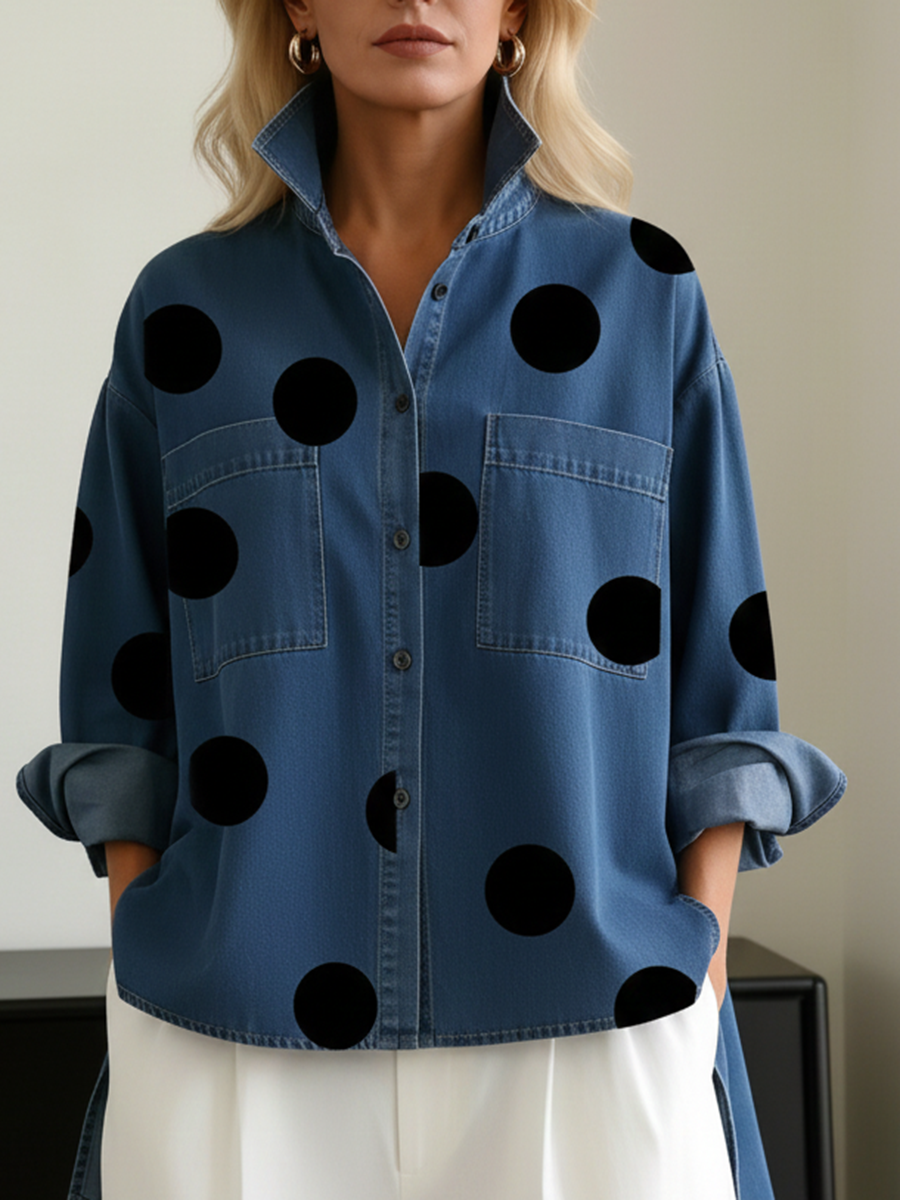 Peggy | Women's Oversized Polka Dot Shirt