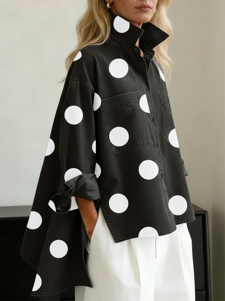Peggy | Women's Oversized Polka Dot Shirt